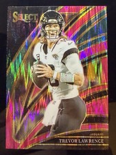 2025 Panini Select Trevor Lawrence Pink Club Level Prizm Shock # 229 JAGS