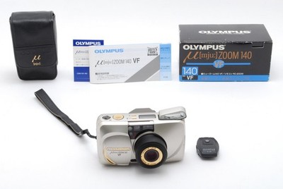 Near Mint in Box* OLYMPUS μ mju Zoom 140 VF Point & Shoot 35mm Film Camera JAPAN