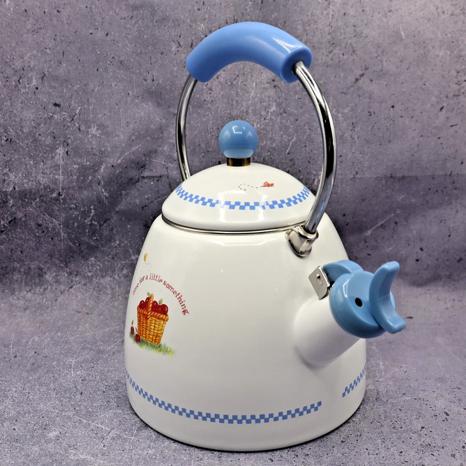 Vintage Disney Winnie & Friends Simply Pooh Teapot Tea Kettle Enamel Whistling - Image 3 of 4