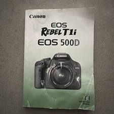 Canon EOS Rebel T2i / 550D Genuine Camera Instruction Manual /Guide English 2009