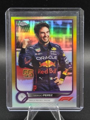 2022 Topps Chrome Formula 1 F1 Sergio Perez Gold Purple SP #22