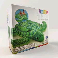 VTG INTEX Sea Turtle Pool Floatie, Ride on Inflatable, 75” x 67” 56524EP, 2014