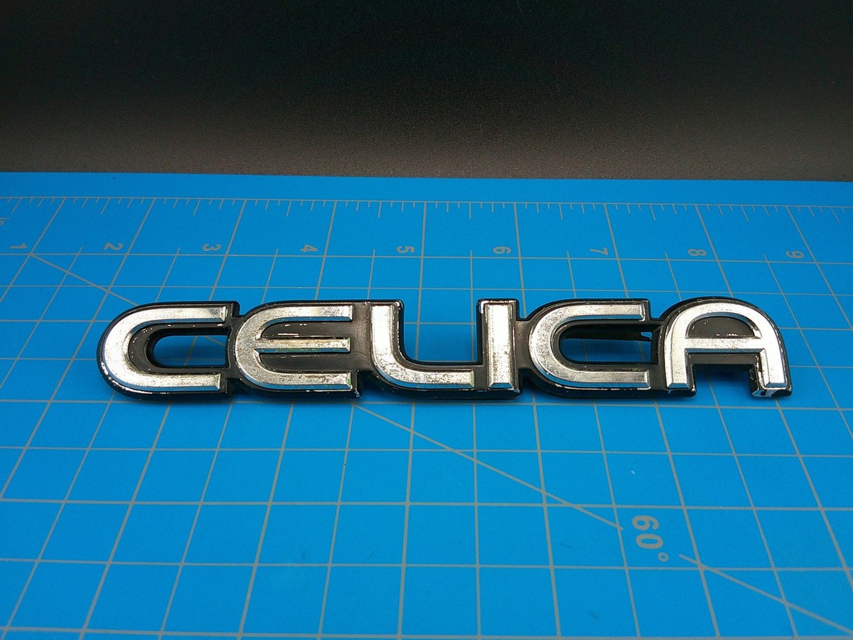 Vintage Toyota Celica Rear Trunk Emblem Badge OEM Metal 1970s