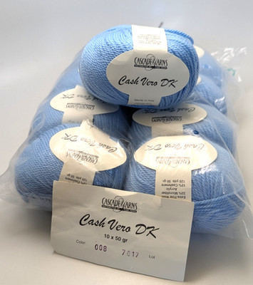 Full Bag 10 Cash Vero DK  Cascade Yarns 55% Merino/ 33% Microfiber/ 12% Cashmere