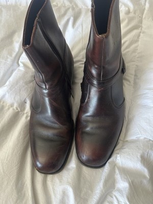 Vtg Breather Wright Arch Preserver Brown Buckle Boots, Men display picture 1