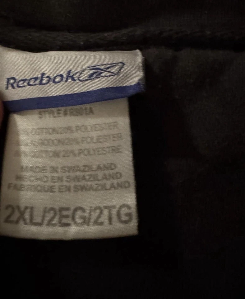 Sudadera Oakland Raiders NFL Rebook Vintage Negra Logotipo del Equipo 2XL Foto 3 de 3