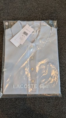 Lacoste Women's L.12.D Slim Fit Stretch Mini Piqué Polo Light Blue Size 36 US S