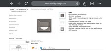 WAC 2061-30BS Recessed Light Fixture 12 Volt Bronze Stainless Steel