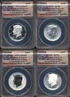 2014 Kennedy Half 4 Coin Set ANACS PR70 First Strike-Set#0107-50th Anniversary