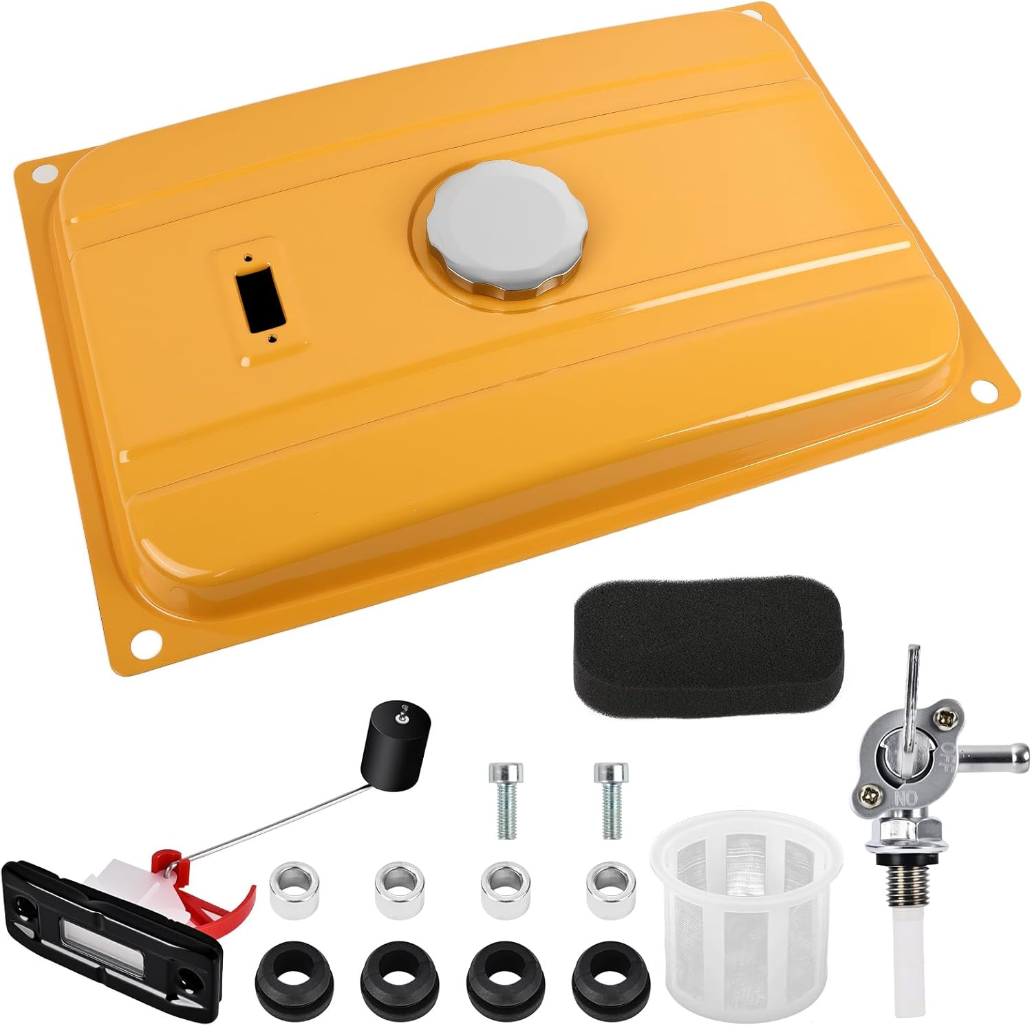 Gas Fuel Tank With Filter Gauge Cap Universal Fit Compatible