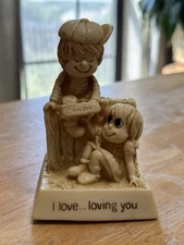 Russ Berrie & Co. Inc. I love...loving you - Figurine 1979 Made in USA