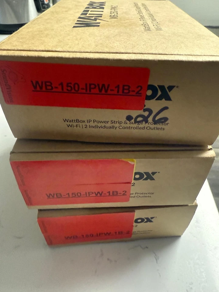 Wattbox WB-150-IPW-1B-2 Power Module/Power Strip with Ethernet - Image 2 of 3