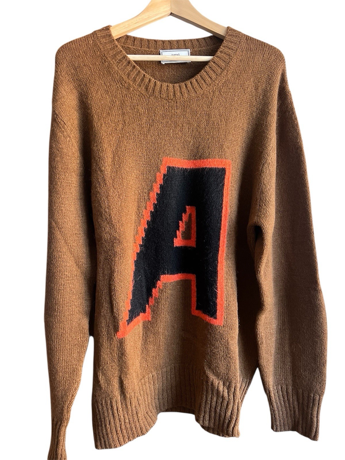 RARE AMI Paris Pre-Spring 2019 ‘A’ Sweater Size XL