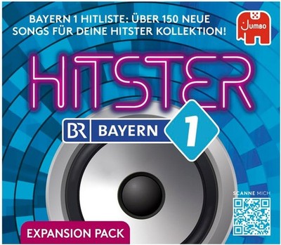 Hitster Bayern 1 Radio Deutsche Erweiterung, 150 Musikkarten, Party- &