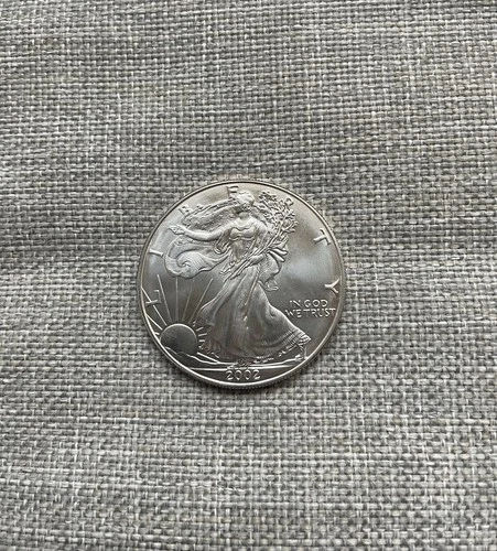 2002 1 oz Fine Silver Dollar American Eagle