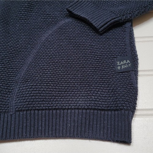 NWT Zara Knit Zip-Up Sweater Hoodie - Picture 4 of 4