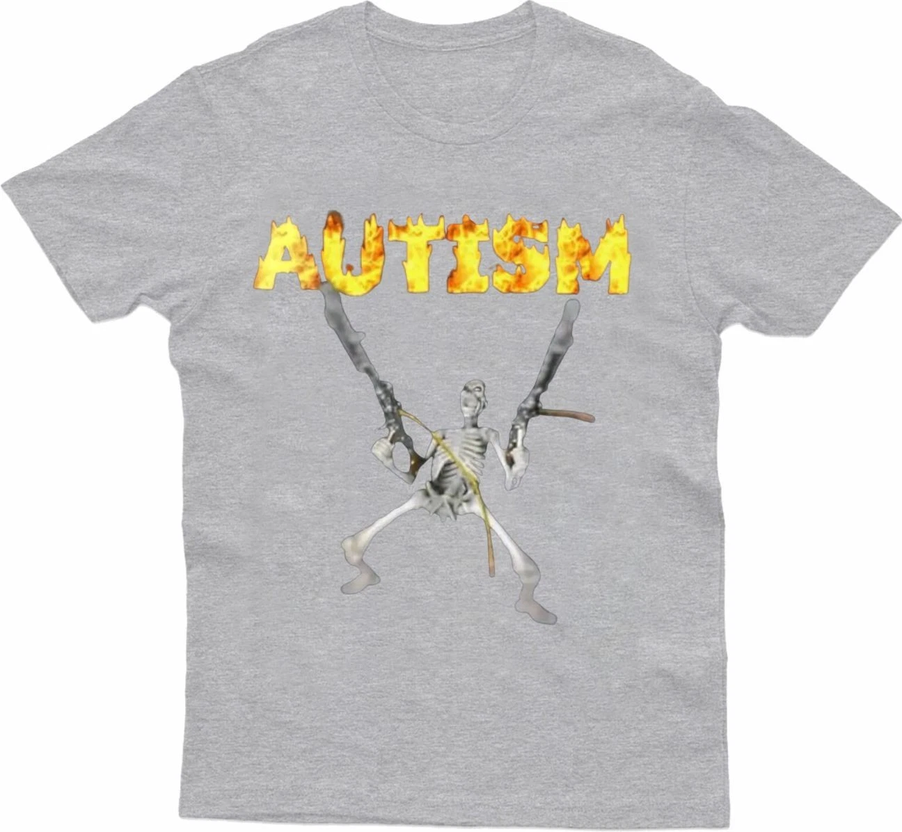 Autism Skeleton Meme T-Shirt Unisex Funny Gift Top