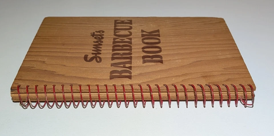 Vintage 1938 Sunset's Barbecue Book RARE Wood Board Cover “First Edition” - Image 3 of 4