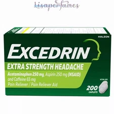 Excedrin Extra Strength Pain Reliever 200 Caplets NIB