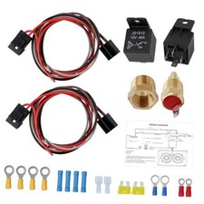 Dual Electric Radiator Fan Relay Kit 12V 40AMP Electric Cooling Fan Wiring Kit