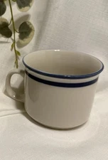 Elegance II Collection Mariner Blue Stoneware Coffee Mug; Exc Cond - 8 Available