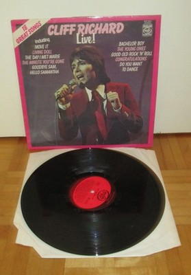 LP CLIFF RICHARD * live * + SHADOWS + OLIVIA NEWTON JOHN * Sweden Ausgabe
