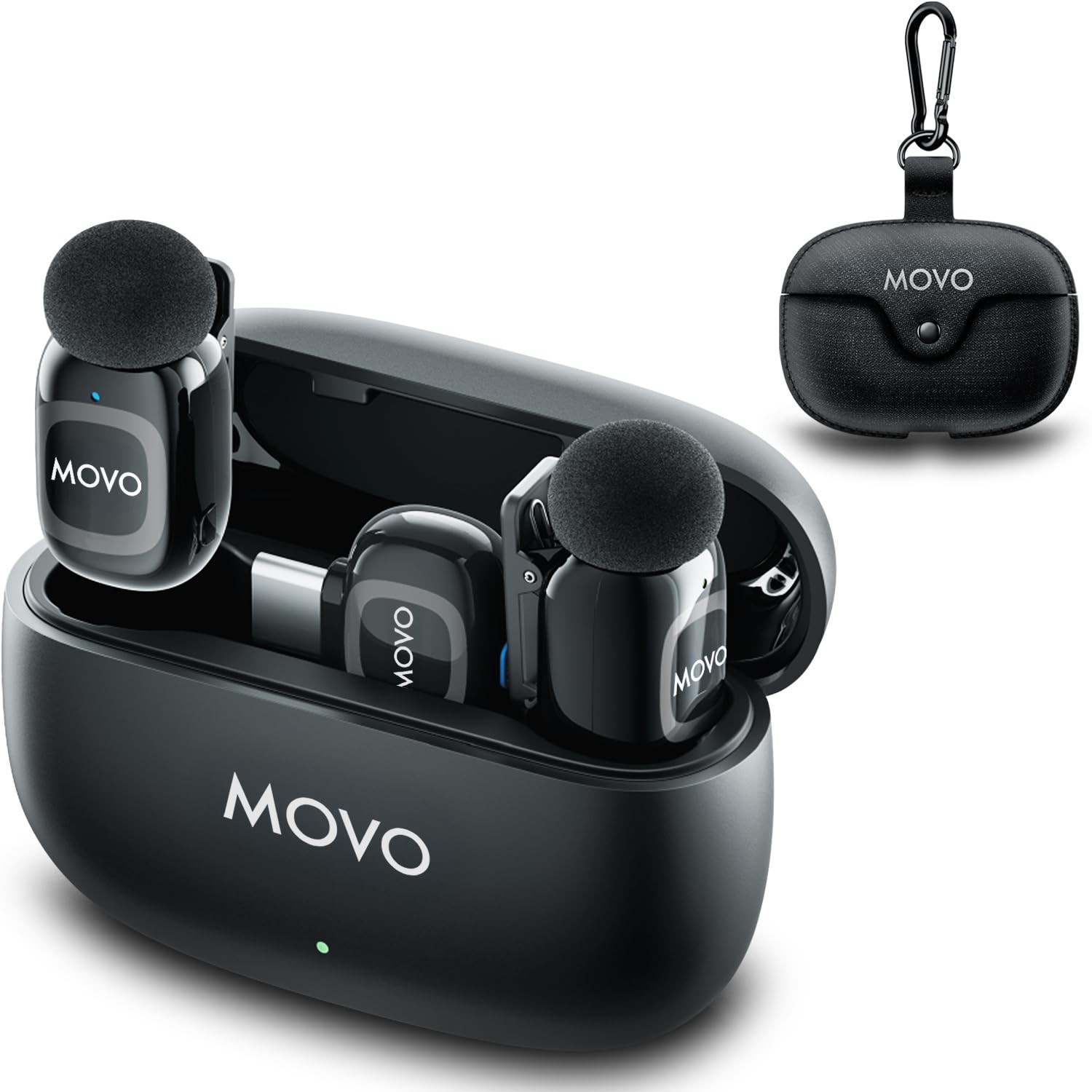 NanoMic Dual Micro sans fil USB-C réduction bruit active pour iPhone 16 et Android