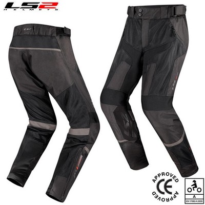 LS2 Como Air Man Sommer Motorradhose Mesh Motorradhose schwarz grau