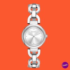 DKNY Women's Eastside Silver Analog Watch, NY2767, Original Box, SILVER, OS