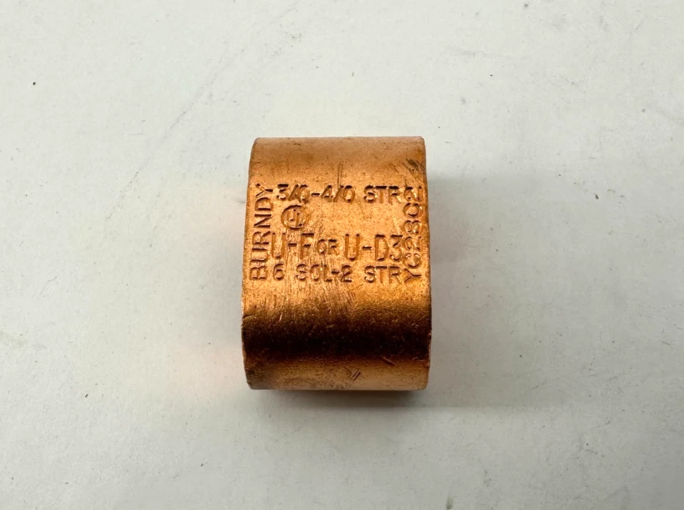 Lot of 2 New Burndy YC28C2 Tap Connector C Shape 4/0-3/0 AWG - No Box - Image 4 of 4