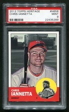 2012 Topps Heritage High Number #H658 Chris Iannetta PSA 9 Pop 1 Higher 2