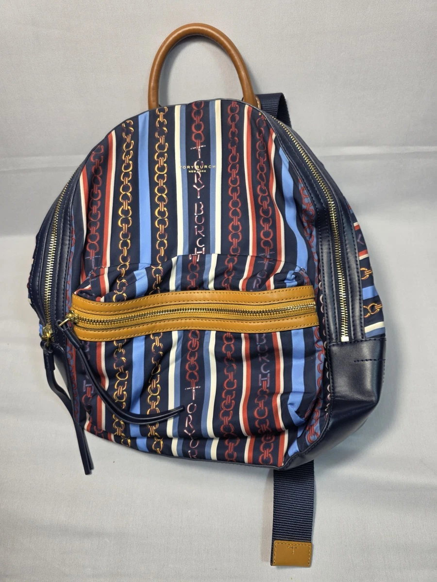 Tory Burch‎ Zebra Stripe Satchel Shoulder Bag Leather Trim  display picture 2