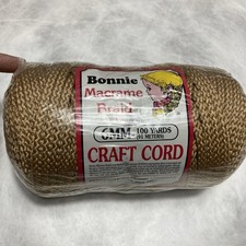 Pepperell Bonnie Macrame Craft Braid Cord 6mm X 100 Yards -brown New