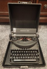 1948 Vintage Remington Rand Noiseless Typewriter Model 7 in Case No Key Need TLC thumbnail