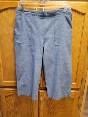 Lite Weight Elastic Back Capris By Alfred Dunber Sz 12 Petite