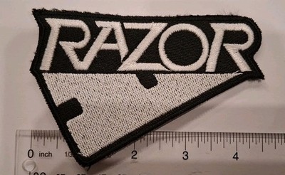 Razor Thrash Band Logo Patch Embroidered Sew On Or Iron On