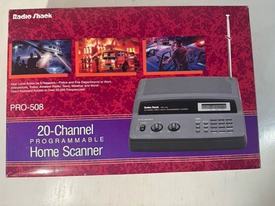 Radio Shack 20 Channel PRO-508 Programmable Scanner 1993 Tested New Open Box