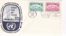 Enveloppe 1er Jour first day cover timbre 1959 UNITED NATIONS UN NY ASSEMBLY