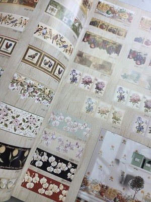 Kitchen & Bath Wallpaper Sample book Fabric Too For Junk Journals Scrapbooks 