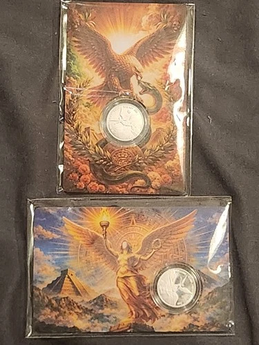 2026 Mexico Libertad Tribute 1.5 Gram .999 Silver Lot Of 2 Proof And BU Version