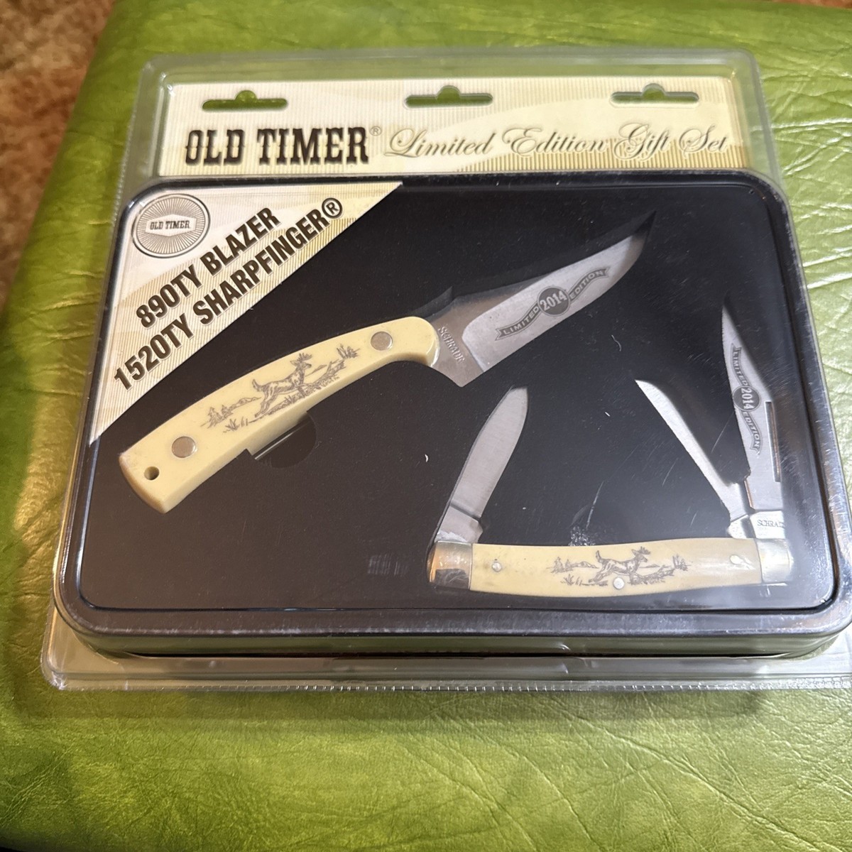 Schrade OLD TIMER 2014 Limited Edition 890TY BLAZER Knife Set
