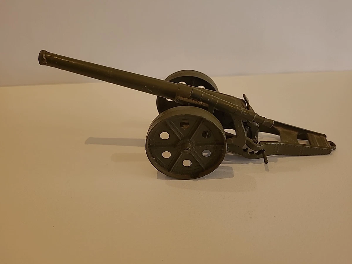 Vintage Britains Ltd WWII 7” Diecast Toy Cannon Made in England