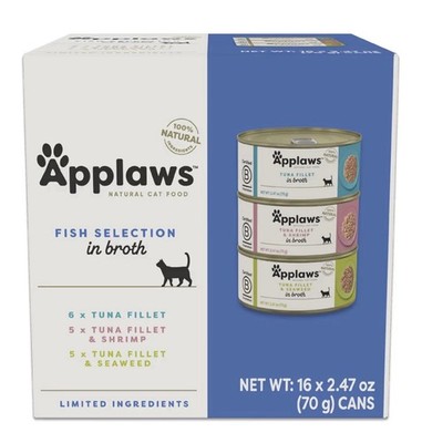 Applaws Natural Wet Canned Cat Food, Limited and Natural Ingredients, 16 cans