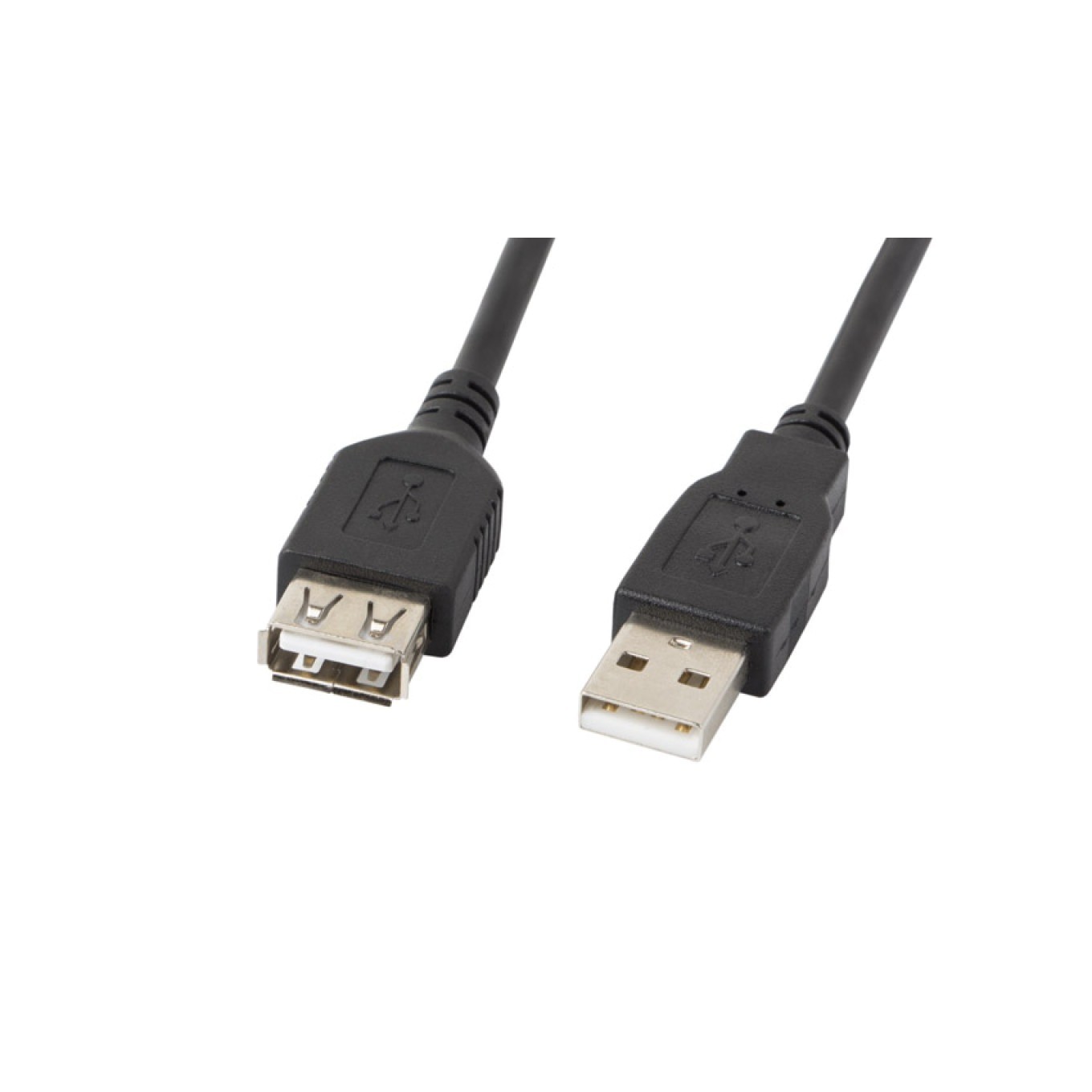 Lanberg CA-USBE-10CC-0007-BK, 0,7 m, USB A, USB A, USB 2.0, 480 Mbit/s, Schwarz (0.70 m, USB 2.0), USB Kabel - Bild 3
