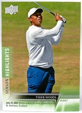 TIGER WOODS 2024 Upper Deck Golf Season Highlights