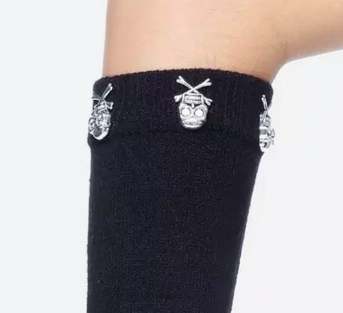 Metal Skull Arm Warmers, Skull & Crossbone Arm Warmers - Picture 4 of 4