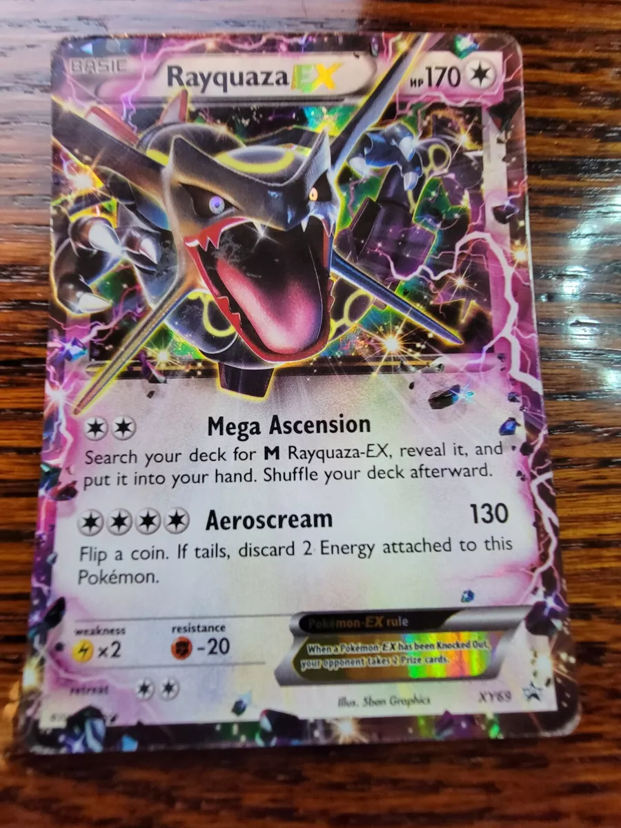 Shiny Rayquaza EX XY69 Ultra Rare Pokémon Black Star Promo - Excellent TCG