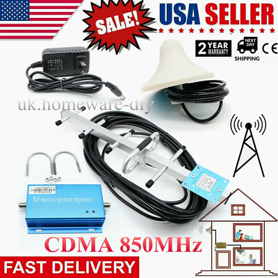 GSM 850MHz Cell Phone Signal Booster AT&T Verizon US Cellular 2G 3G 4G Amplifier