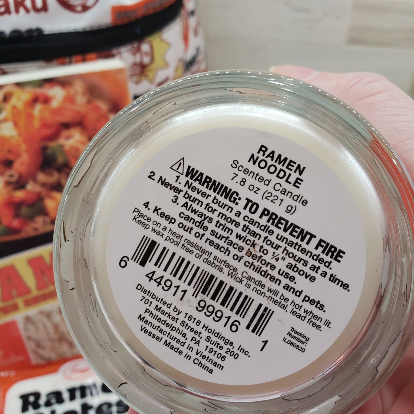 RAMEN NOODLE Gift Set - Backpack Blanket Candle Notepad Cookbook Fun & Useful