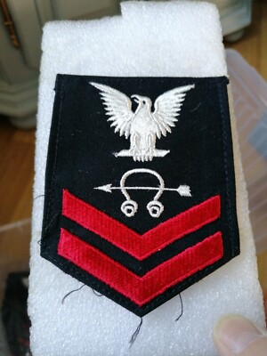 US Navy Army Patch 2nd CLASS SOUND DETECTOR OPERATOR Black Original